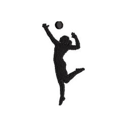 Embroidery Design Volleyball Player