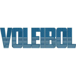 Embroidery Design Volleyball Effect