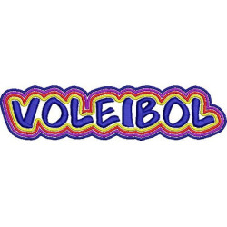 Embroidery Design Volleyball 16cm