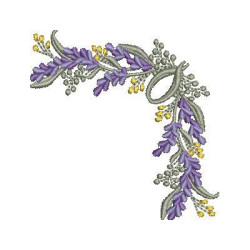 Embroidery Design Lavender Corner