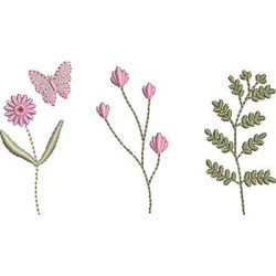 Embroidery Design Simple Garden 1