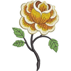 Embroidery Design Lonely Rose 1