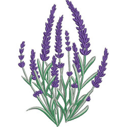 Embroidery Design Large Lavenders