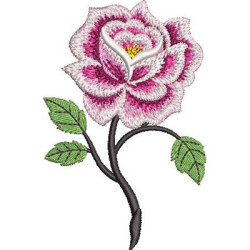 Embroidery Design Lonely Rose 3