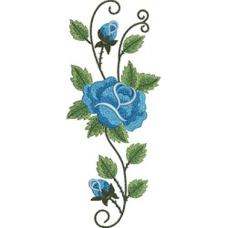 Embroidery Designs Rose Pattern In 6 Sizes