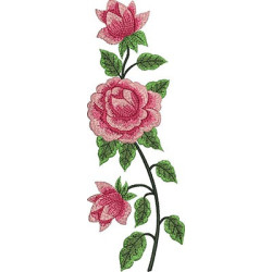 2 Embroidery Designs Rose Patterns