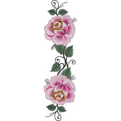 3 Embroidery Designs Rose Patterns