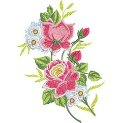 2 Embroidery Designs Rose Patterns