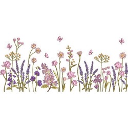 Embroidery Design Garden Of Country Flowers 33 Cm