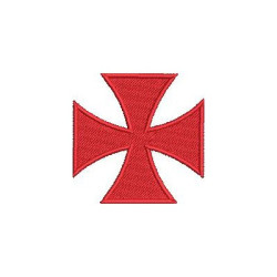 Matriz De Bordado Cruz De Malta