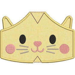 Embroidery Design 5 Masks Of Protection From Xs To Xl Kitten