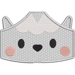 Embroidery Design 5 Masks Of Protection From Xs To Xl Sheep