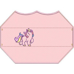 Embroidery Design 3d Embroidered Finish 4 Masks Pony