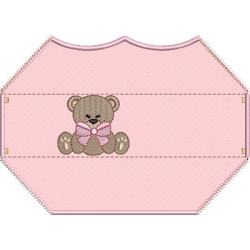 Embroidery Design 3d Embroidered Finish 4 Masks Bear
