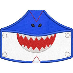 Matriz De Bordado 6 Máscaras De Proteção Do Pp Ao Xxg Tubarão 2