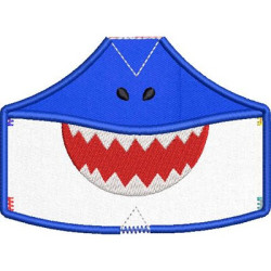 Matriz De Bordado 6 Máscaras De Proteção Do Pp Ao Xg Tubarão 8
