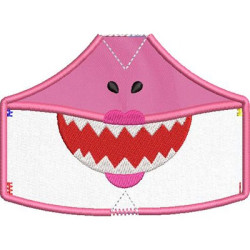 Embroidery Design 6 Masks Of Protection From Xs To Xxl Shark 9