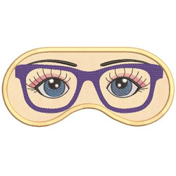 Matriz De Bordado Máscara Para Dormir óculos 2