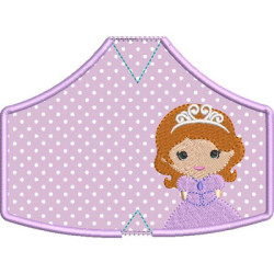 Embroidery Design 6 Masks Of Protection Princess 1 From Xs To Xl