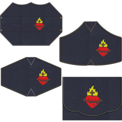 Diseño Para Bordado Kit Bolsa+ 4 Mascarillas Sagrado Corazón