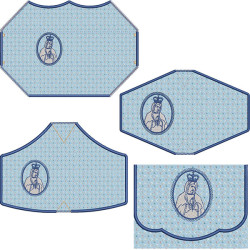 Diseño Para Bordado Kit Bolsa+ 4 Mascarillas Medalla De Nuestra Señora