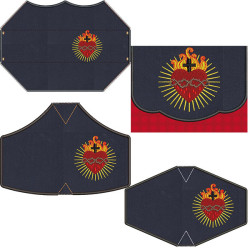 Diseño Para Bordado Kit Bolsa + 4 Mascarillas Sagrado Corazón