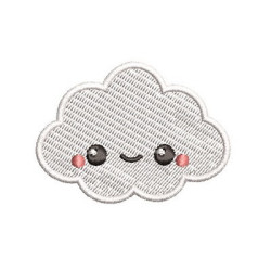 Diseño Para Bordado Nube Cute 20