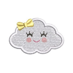 Embroidery Design Cloud Cute 22