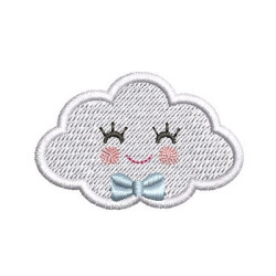 Embroidery Design Cloud Cute 23