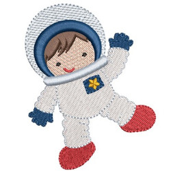 Diseño Para Bordado Astronauta