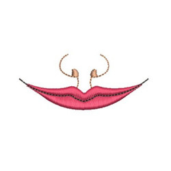 Embroidery Design Female Mouth And Nose