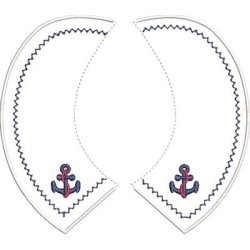 Embroidery Design Baby Collar 18 Size S