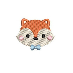Embroidery Design Head Baby Fox 2