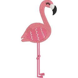 Matriz De Bordado Flamingo Cute 1