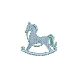 Embroidery Design Rocking Horse 3