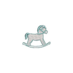 Embroidery Design Rocking Horse 4