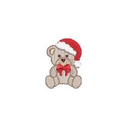 Embroidery Design Small Christmas Bear
