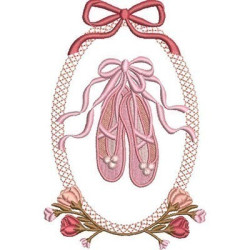 Embroidery Design Ballet Shoes 5