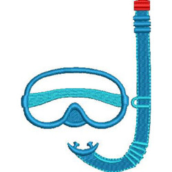 Embroidery Design Childrens Diving Mask