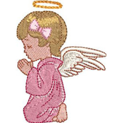Embroidery Design Angel Girl Praying