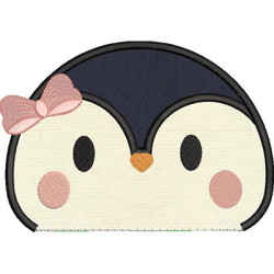 Embroidery Design Applied Penguin 2