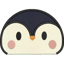 Embroidery Design Applied Penguin 1