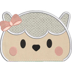 Embroidery Design Little Sheep Applied 2