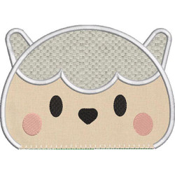 Embroidery Design Little Sheep Applied 1
