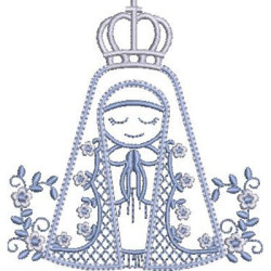 Embroidery Design Our Lady Of Aparecida Light Points 1
