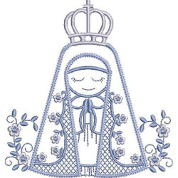 Embroidery Design Our Lady Of Aparecida Light Points 2