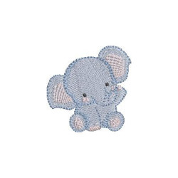 Embroidery Design Baby Elephant 2