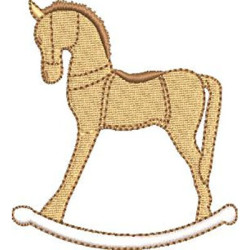 Embroidery Design Rocking Horse 8