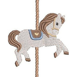 Embroidery Design Carousel Horse