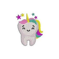 Embroidery Design Unicorn Tooth 2